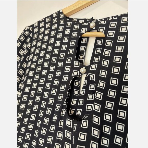Reformation Killian Dress Classic Neutral black white Size Small NEW Pearls *f67 - Picture 12 of 16